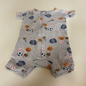 Bundles Gray Sports Romper Size 3-6 Months